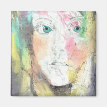 Blue Eyes Fridge Magnet