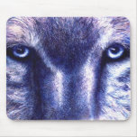 Blue Eyes Wolf Mouse Pad mousepads