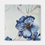 Blue eyes Yellow flowers Fridge Magnet