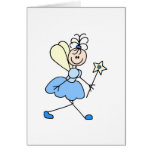 Blue Fairy Angel Card