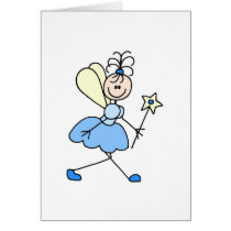 Blue Fairy Angel Card