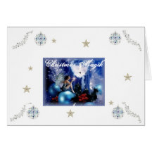 Blue Fairy Christmas Cards