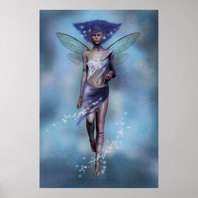 Blue Fairy Print by jmpgallery