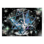Blue Fairy Septagram Greeting Cards
