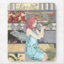 Blue Fairy with bird Mousepad
