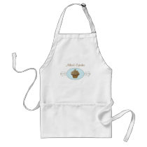 Blue Fancy Cake Apron