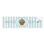 Blue Fancy Cake bumper stickers
