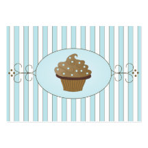 Blue Fancy Cake Business Card