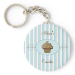 Blue Fancy Cake Keychains