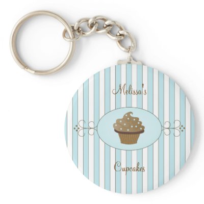 Blue Fancy Cake Keychains by candystore