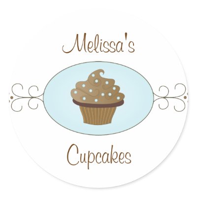 Blue Fancy Cupcakes Stickers by candystore