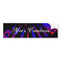 "Blue Fantasia" Bumper Sticker bumper stickers