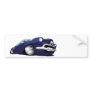 Blue fantasy hot rod sticker bumper stickers