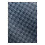 Blue Faux Carbon Fibre Patterned Custom Invites