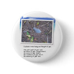 Blue Feather and Love Poem Pins