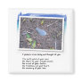 Blue Feather and Love Poem Fridge Magnets
