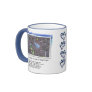Blue Feather and Love Poem Coffee Mug