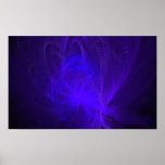 Blue Feather Poster