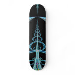 Blue Feathers and Loops skateboards