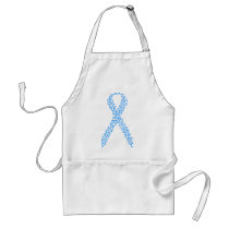 Blue Feet Awareness Ribbon Apron