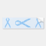 Blue Feet Awareness Ribbon Bumper Stickers