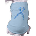 Blue Feet Awareness Ribbon pet clothing