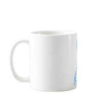 Blue Feet Awareness Ribbon Coffee Mug