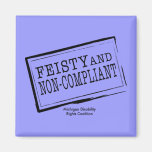 Blue Feisty Magnet