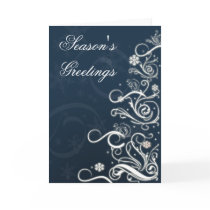 Blue Festive Christmas Greeting Cards