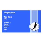 Blue Figure Skating Business Card Template