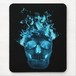Blue Fire Skull Mouse Pad mousepads
