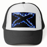 BLUE FIRE X TRUCKER HAT