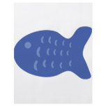 blue fish icon flyer design
