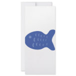 blue fish icon rack card
