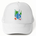  Blue fish Trucker Cap hats