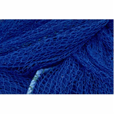 Blue fishing net cut outs by inspirelove