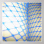 Blue Fishnet Stockings Print