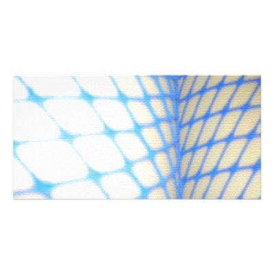 Blue Fishnets Personalized Photo Card by fetishes