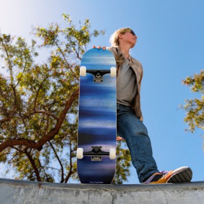 Blue Flame Skate Decks by taylorworld