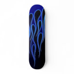 blue flames custom skate board
