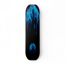 Blue Flames Skate Board