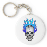 blue-flaming-skull-clipart keychains