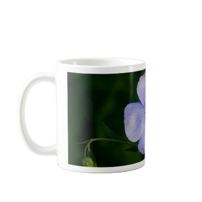 Blue Flax Clos-up Coffee Mugs by DakotaGarden