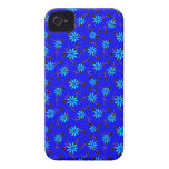 Blue Floral Cobalt Blue Designer iPhone 4/4s Case Iphone 4 Cover