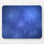 Blue Floral Deco Mousepad