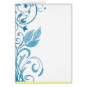 Blue Floral Design Card
