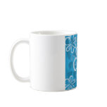 Blue Floral Design Coffee Mug