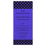 blue floral Menu rack cards