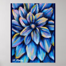 Blue Floral Print