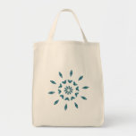 Blue floret Tote Bag
